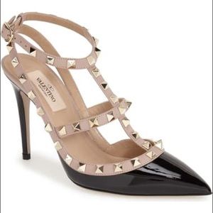 Valentino Rockstud T-strap heels